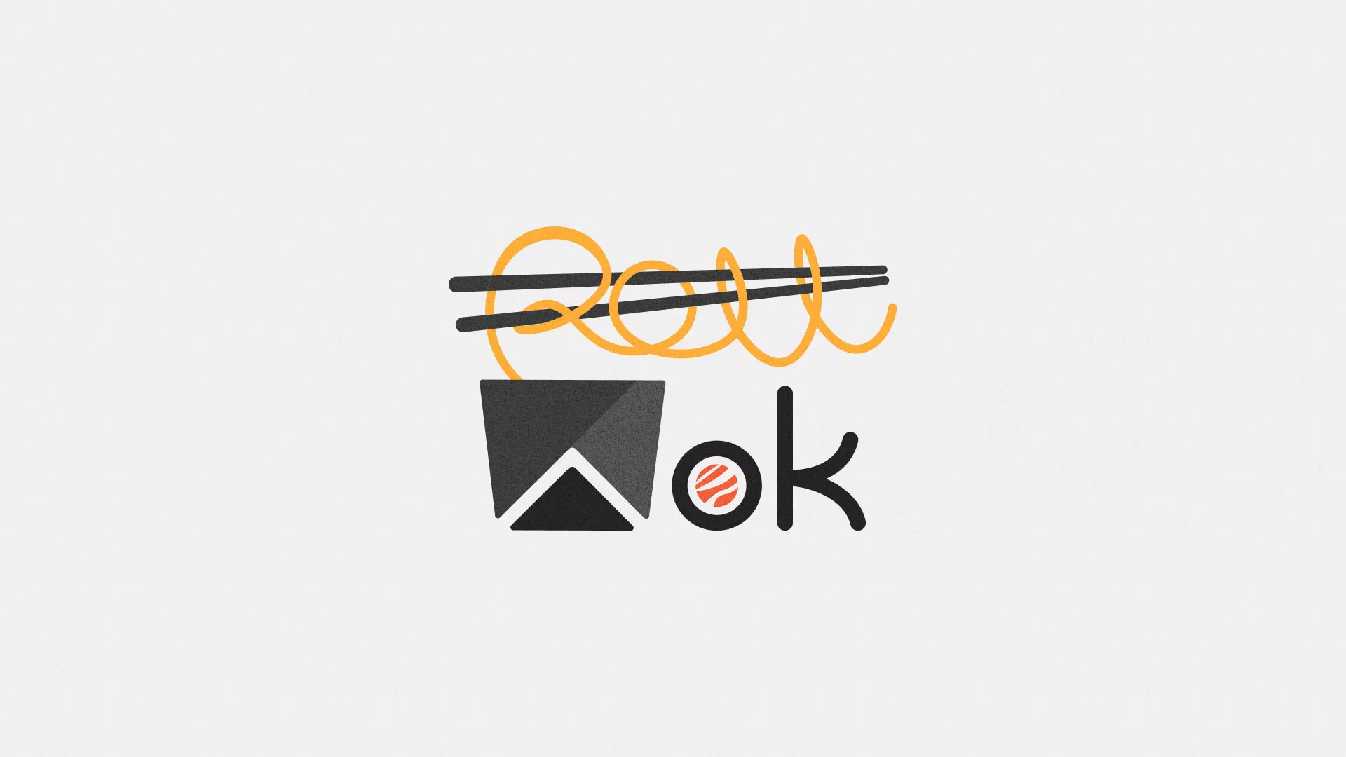 Разработка логотипа в Кунгуре для суши-бара «Roll Wok Club» Разработка логотипа в Кунгуре для суши-бара «Roll Wok Club»
